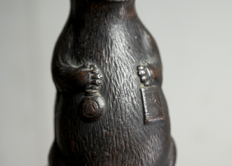 楽天市場】骨董○備前焼狸型徳利○保銘酒徳利 | 明治時代-19世紀頃