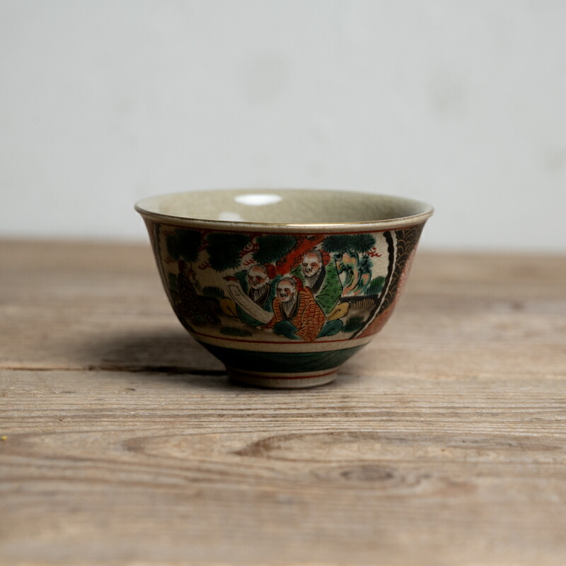 楽天市場】骨董○九谷焼色絵花鳥図湯呑み○庄三銘 | 明治時代頃-19世紀