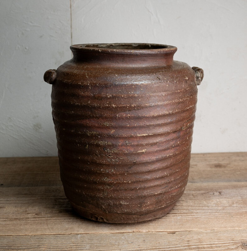 ☆越前焼or常滑焼☆耳月小壺☆室町☆骨董品☆ - メルカリ ☆越前焼or