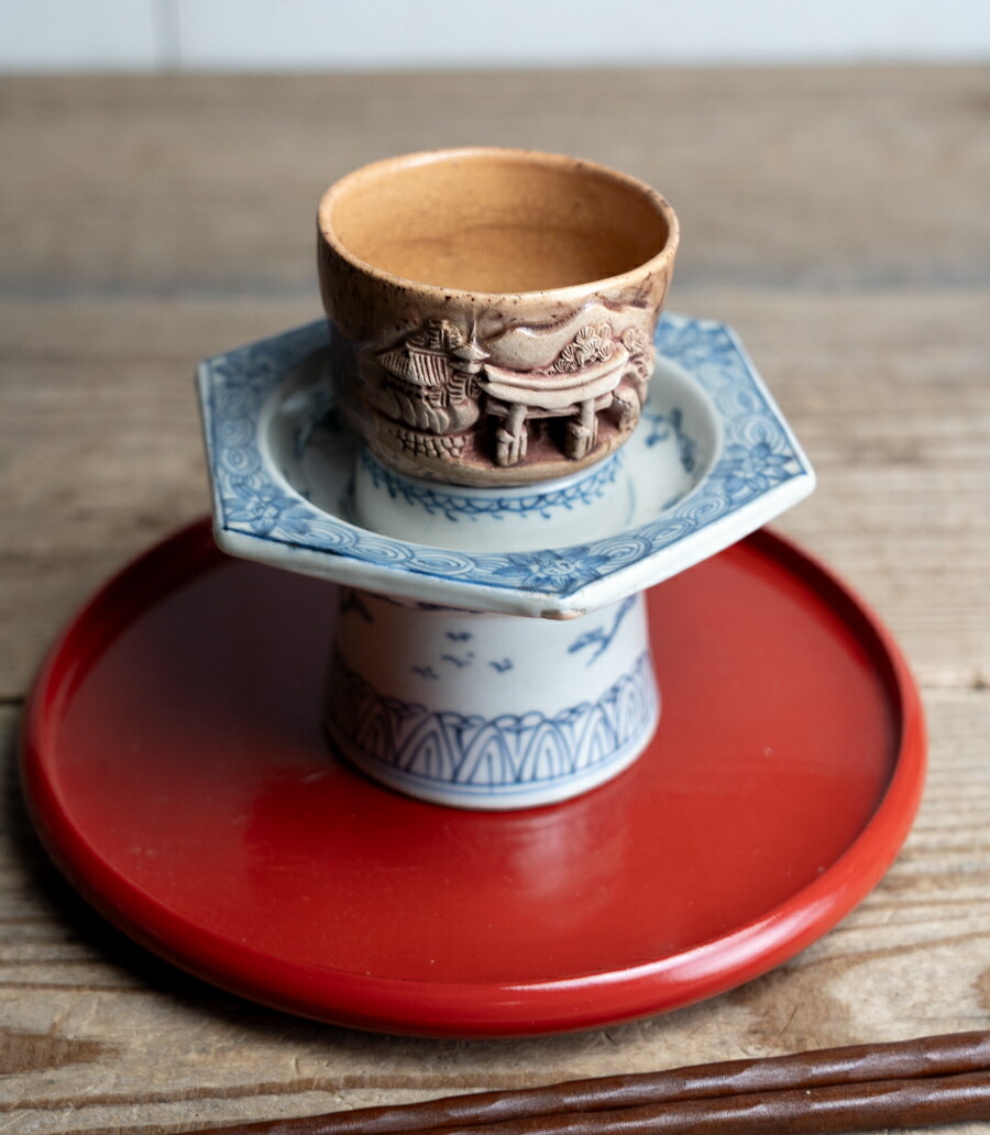 楽天市場】骨董○宮島焼彫刻大鳥居文茶器○ | 20世紀頃 | 広島 / 厳島