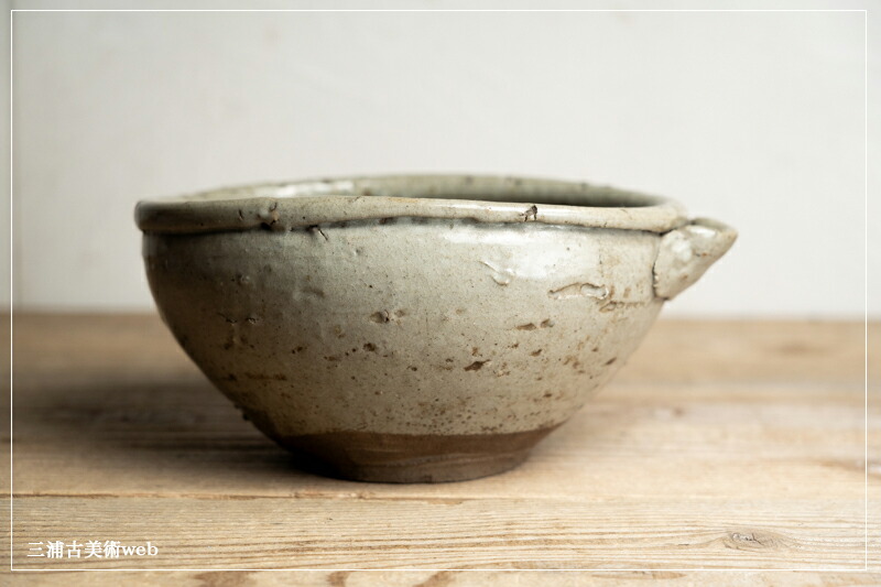 片口□古備前焼 孝 享 歪み菓子鉢 共箱 菓子器 酒器 古美術 時代物