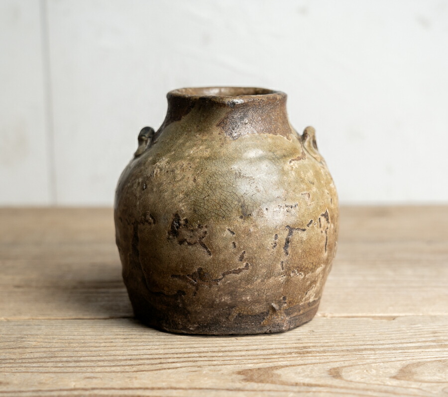 壷□古備前 船壺 古壷 お歯黒壷 鉄漿 古い甕 江戸期 古美術 時代物