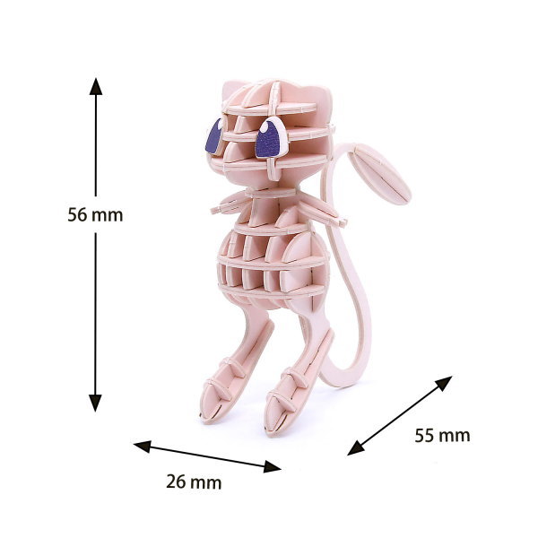 楽天市場】立体パズル 紙製 ポケモン ミュウ 難易度2 パズル 立体 大人