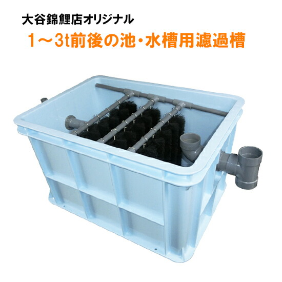 3枚セット ビニロック ろ材 全長2m 錦鯉 金魚 池 濾過層 フィルター