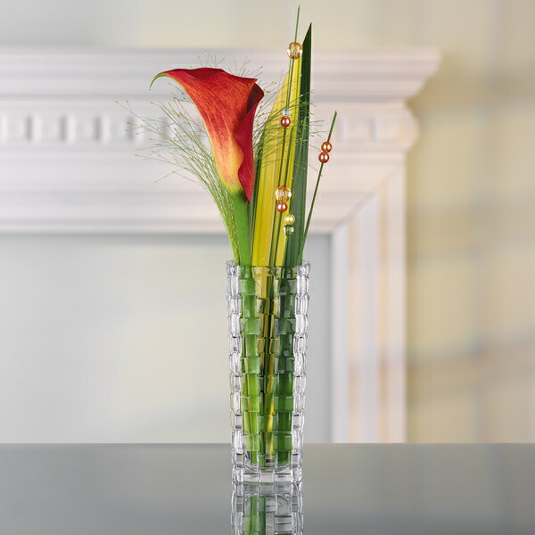 アンティーク Nachtmann フラワーベース ナハトマン 花瓶 レッド 最新