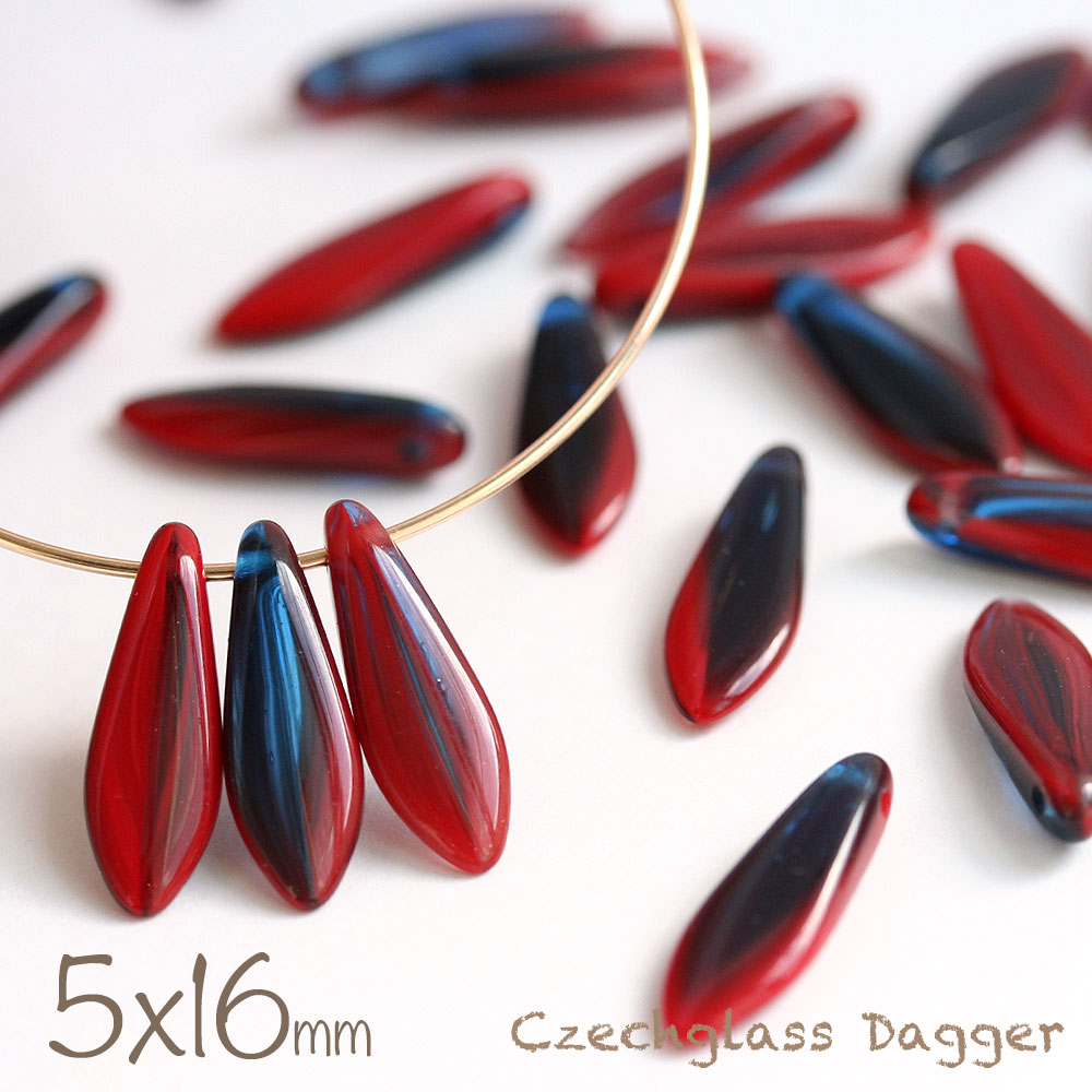 楽天市場】【最大15%OFFクーポン発行中！】チェコビーズ ダガー 5×16mm