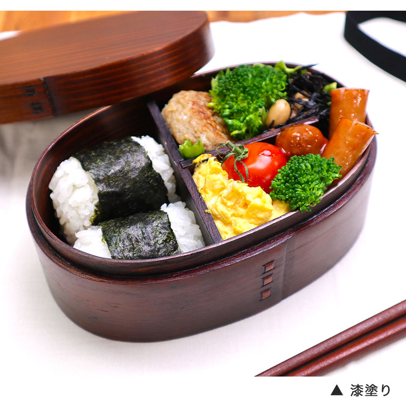 楽天市場】曲げわっぱ お弁当箱 合口型 一段 仕切り付き 550ml 曲げ