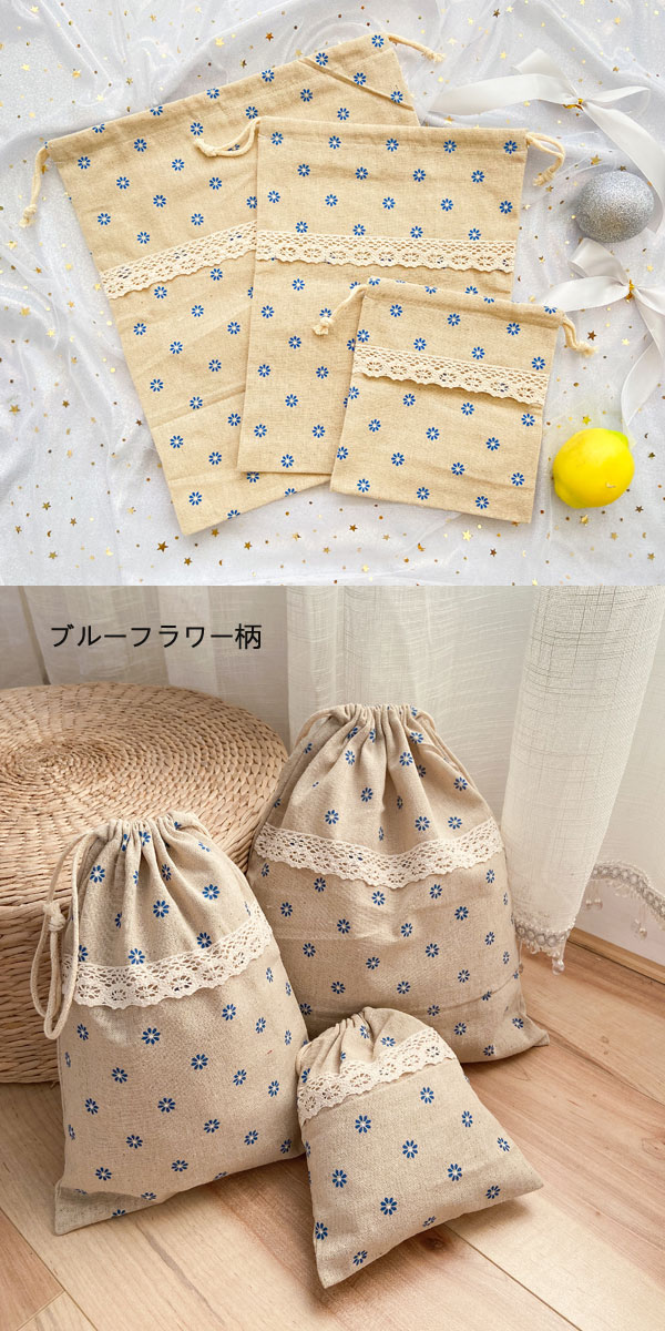 楽天市場】巾着袋3枚セット☆3点以上1点690円☆送料無料☆7柄 人気柄