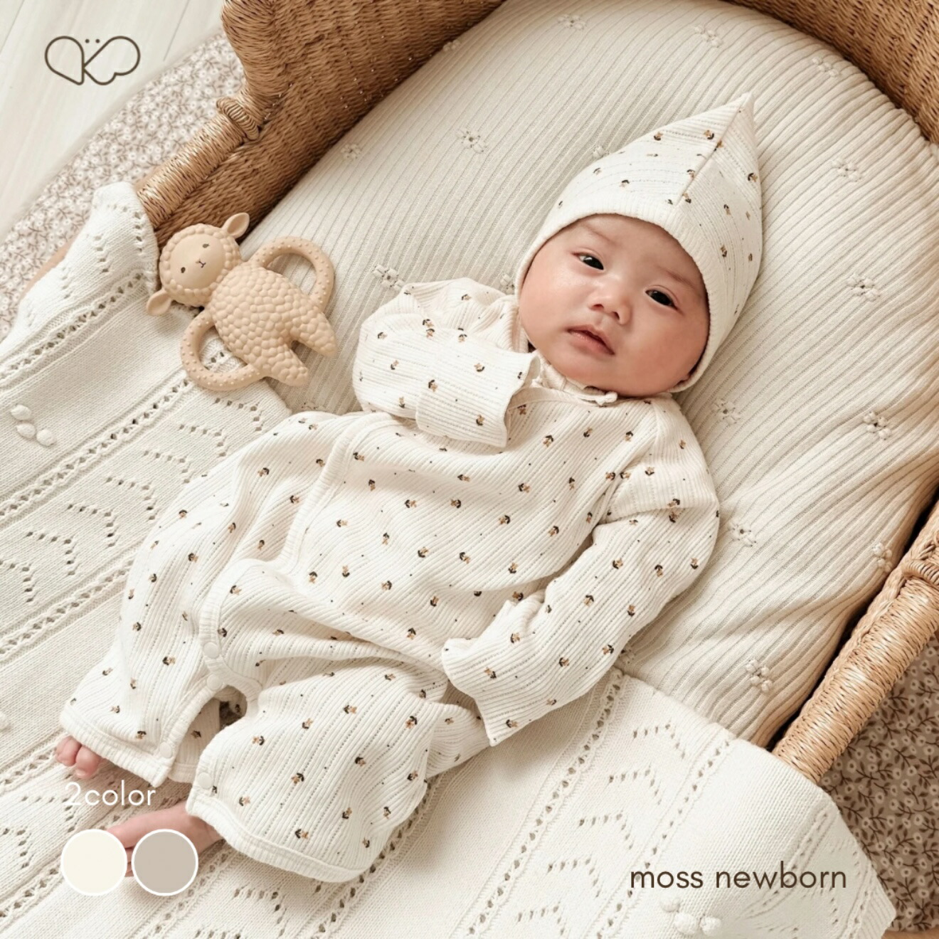 楽天市場】【peekaboo-newborn】Moss newborn set新生児 退院着 出産