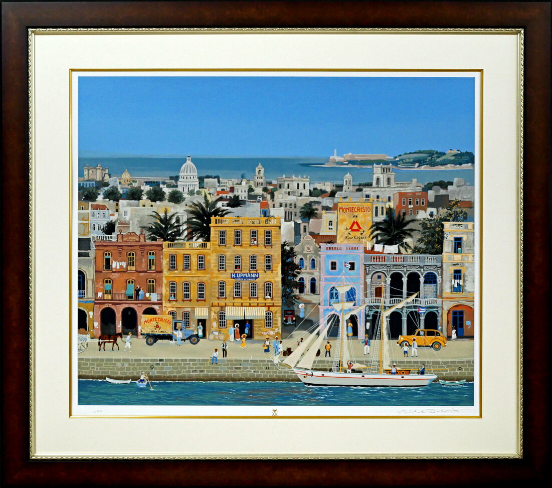 ミッシェルドラクロワ エアプレーン 直筆サイン入り 希少 版画