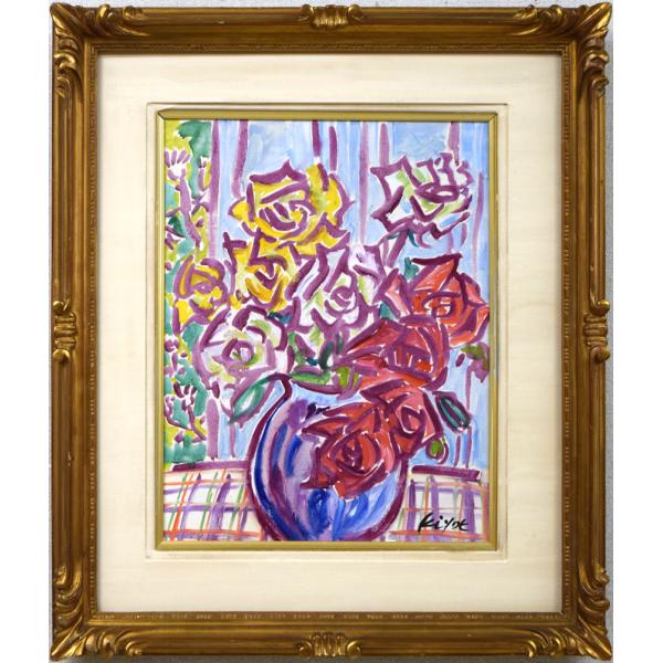 絵画 ノブ・サチ 油絵 F6号 百貨店購入品 絵画 ノブ・サチ 油絵 F6号