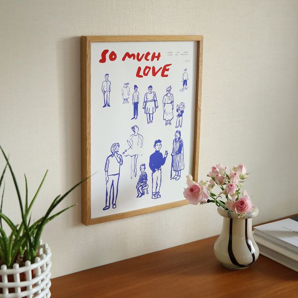 額装品/I Love You/ジェームズ ローゼンクイスト/ポスター/インテリア