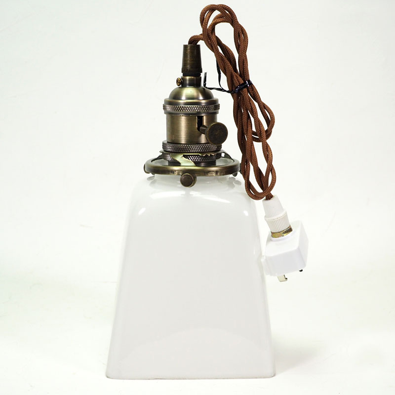 楽天市場】電気の笠 ランプシェード 0166 ガラス 電傘 電笠 照明 雑貨