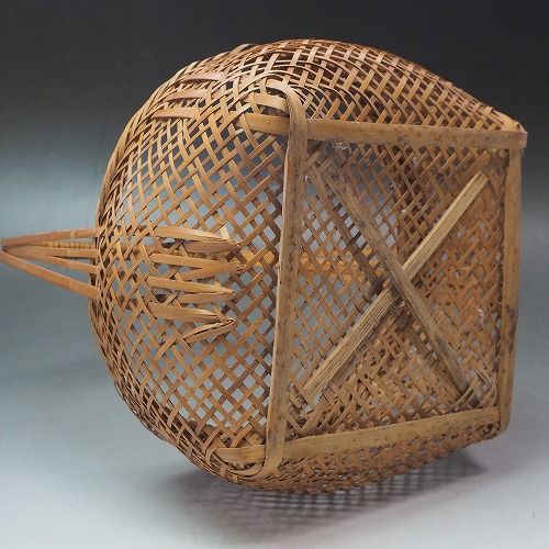 楽天市場】0236 手提げ 竹籠古民具 かご 昭和 収納 入れ物古民家