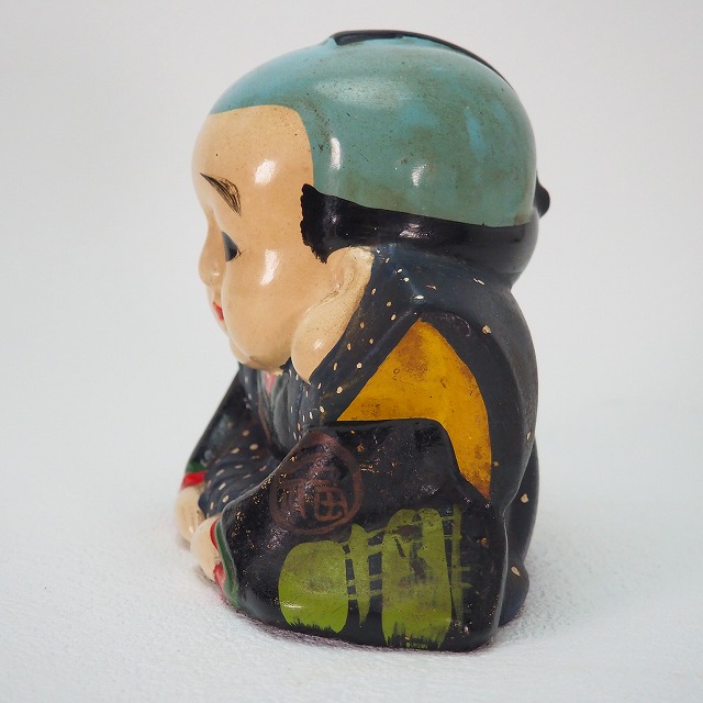 楽天市場】福助人形 瀬戸物 0164縁起物 置物 インテリア【中古】 骨董