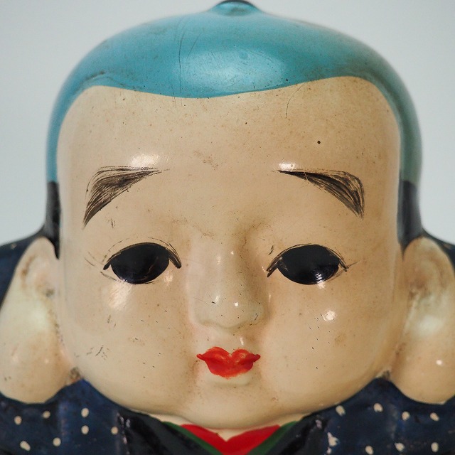 楽天市場】福助人形 瀬戸物 0164縁起物 置物 インテリア【中古】 骨董