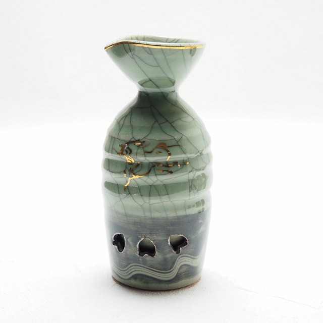 NO610 相馬焼 古相馬 徳利 馬絵 文字入り 補修アリ NO610 相馬焼 古