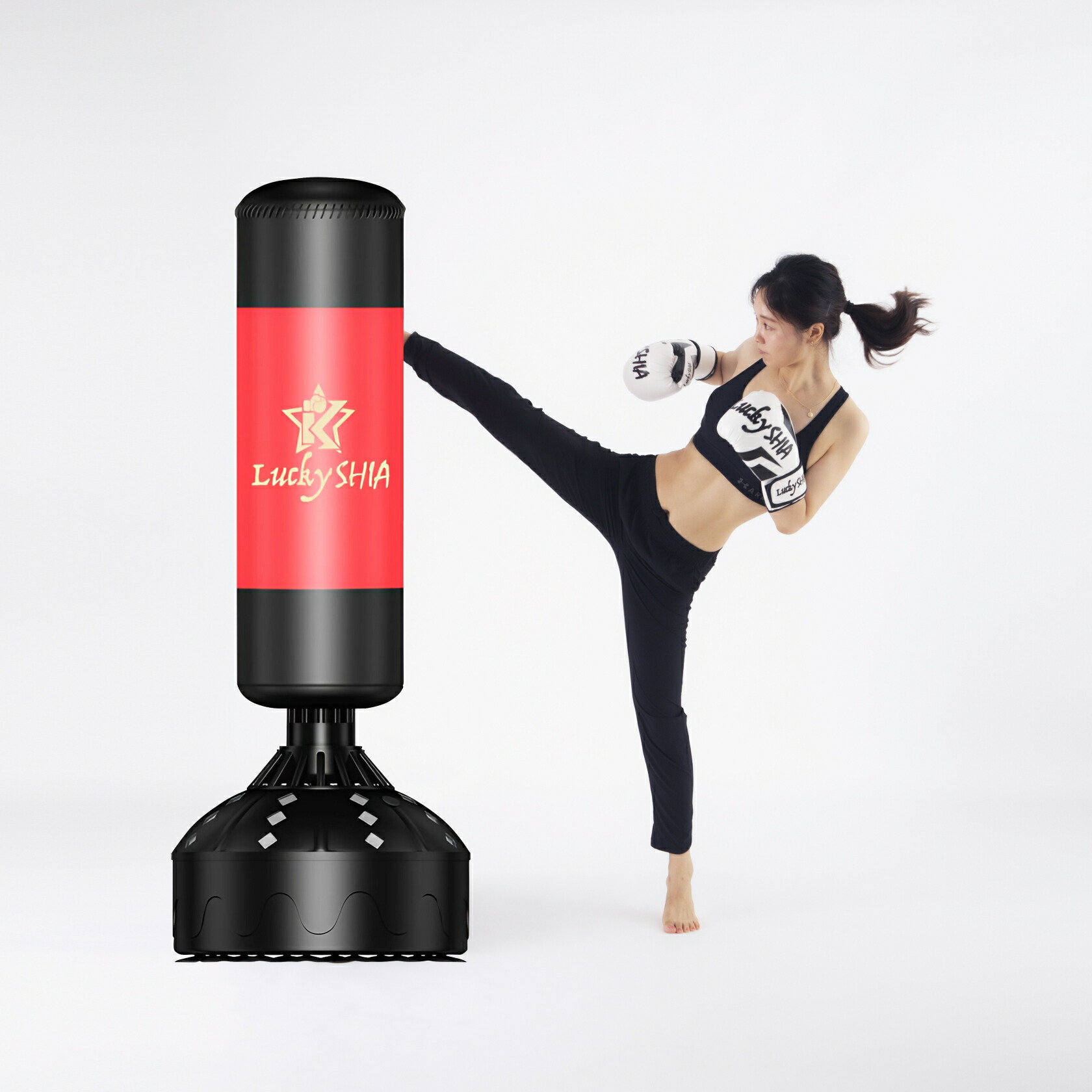 Lucky SHIA スタンディングサンドバッグ 赤黒 【公式通販】