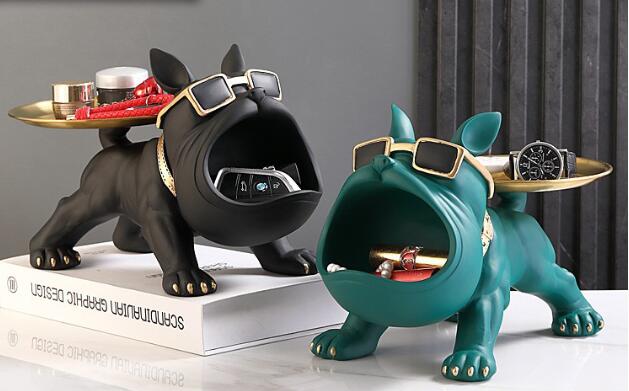 犬の顔 トレイ 海外アンティーク雑貨 犬フェイス真鍮トレイ – France