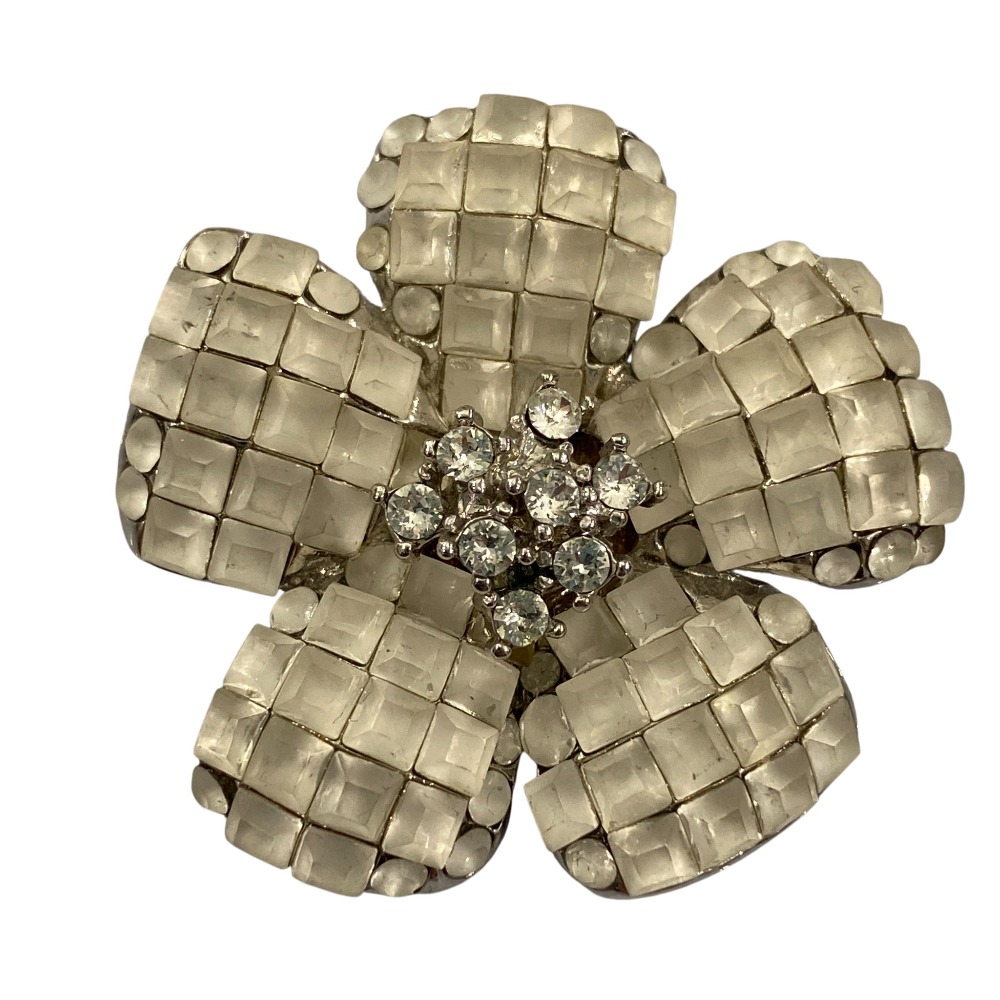 FOXEY ブローチ フラワー 花 フォクシー ゴールド系 アクセサリー