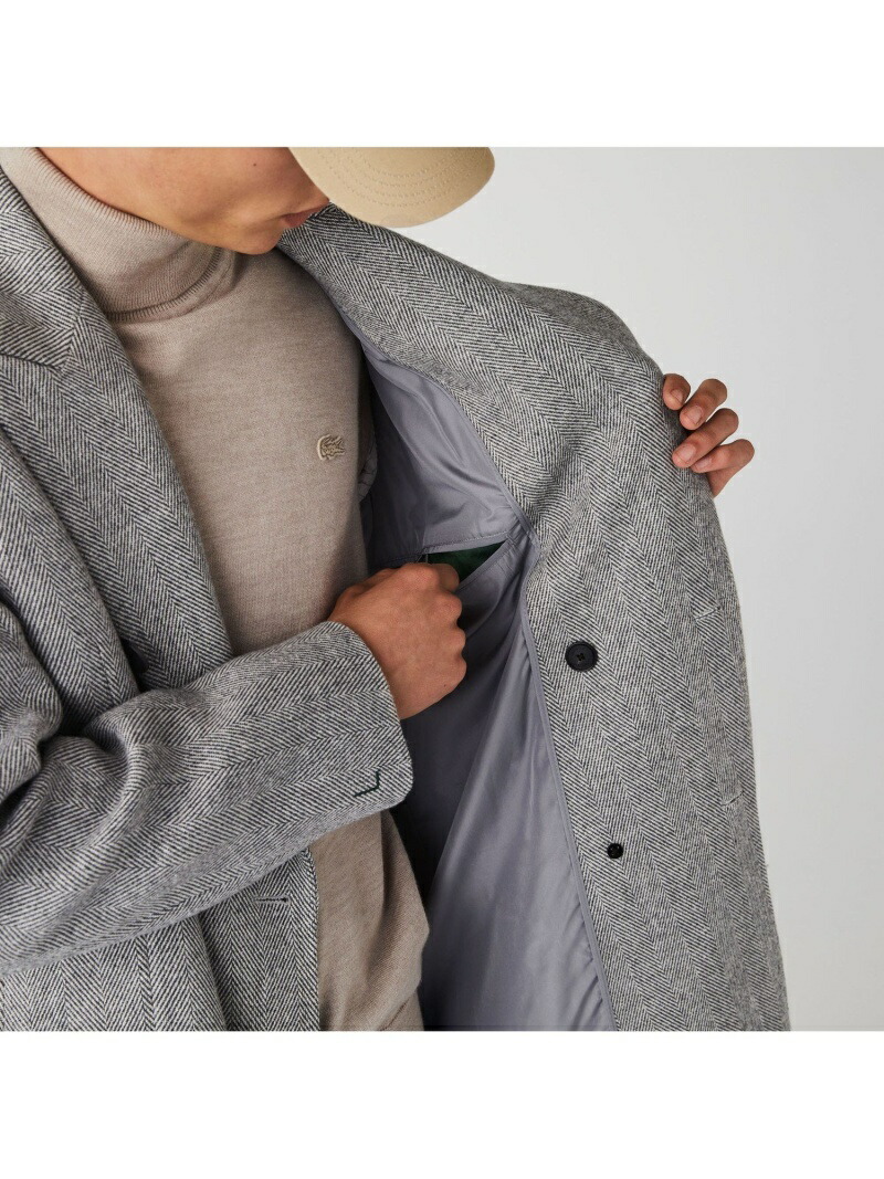 楽天市場】【SALE／50%OFF】ヘリンボーンロングウールコート LACOSTE