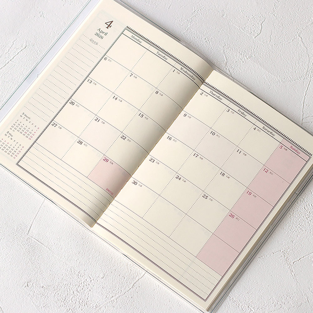 楽天市場】【50％OFF】【2026年手帳/2025年10月始まり】スケジュール帳