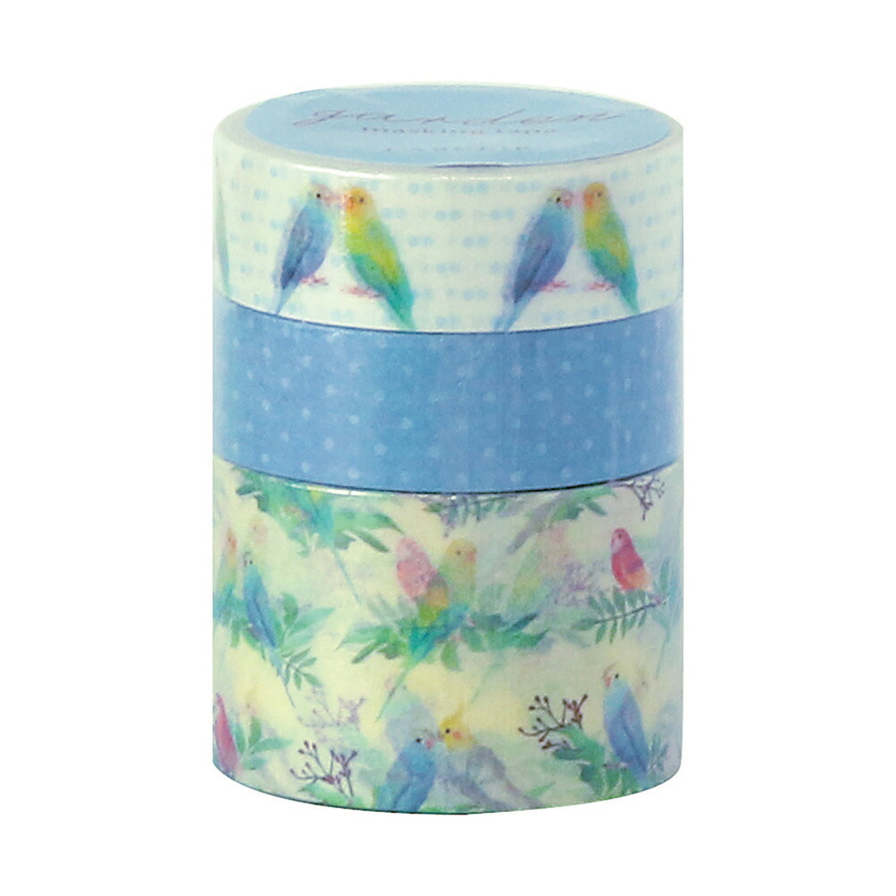 楽天市場】マスキングテープ 3個セット ガーデン (バタフライ/フラワー