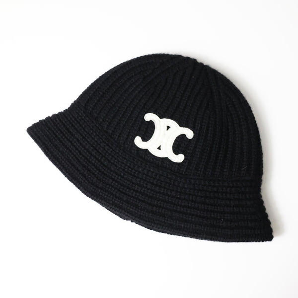 楽天市場】CELINE セリーヌ バケットハット Triomphe Cloche Beanie