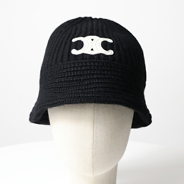 楽天市場】CELINE セリーヌ バケットハット Triomphe Cloche Beanie