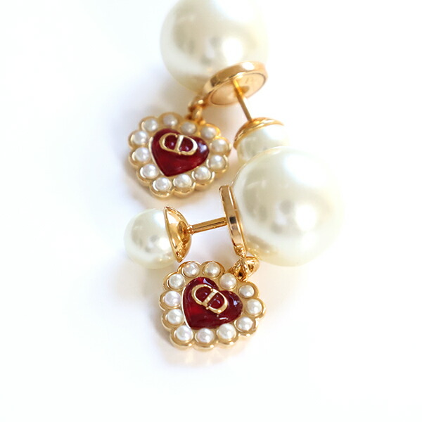 楽天市場】Dior ディオール ピアス Dior Tribales Heart Earrings