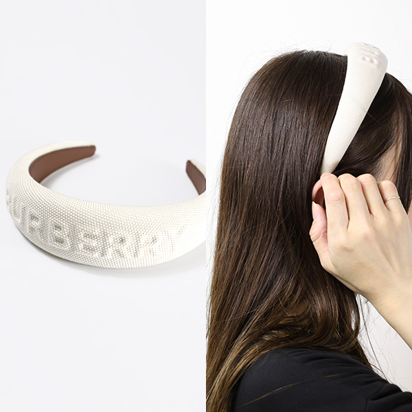 楽天市場】BURBERRY バーバリー LOGO COTTON HAIRBAND ロゴ コットン
