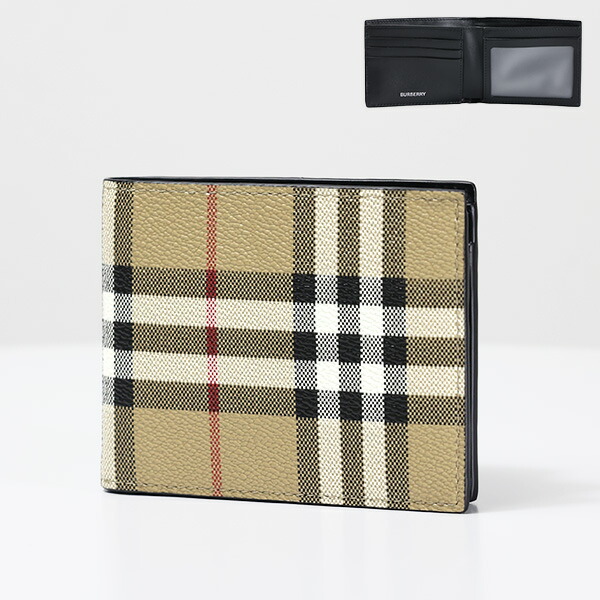 楽天市場】BURBERRY バーバリー CHECK BI-FOLD WALLET 二つ折り財布