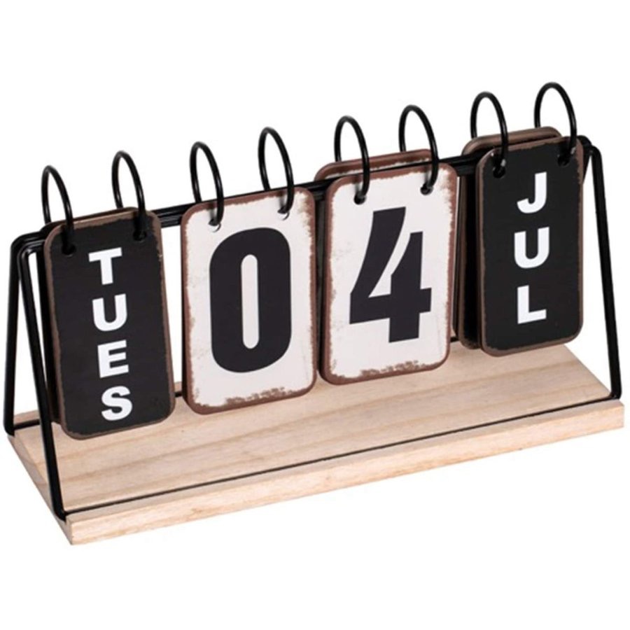 アンティーク 日めくり 永久 卓上カレンダー 手動式 希少品