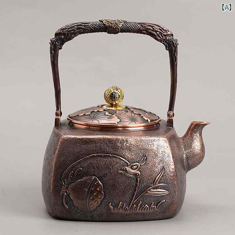 楽天市場】やかん レトロ 急須 茶瓶 ティーポット 銅製 ケトル