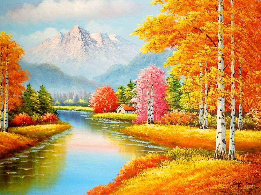 絵画 インテリア 絵 油絵 F3-G142023 風景 祈り 希望 奇跡 絵画