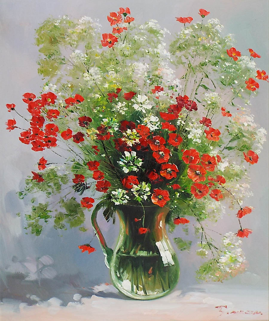 油彩画 花瓶の花 楽天市場】花の絵 絵画 油絵 アートパネル開業祝い