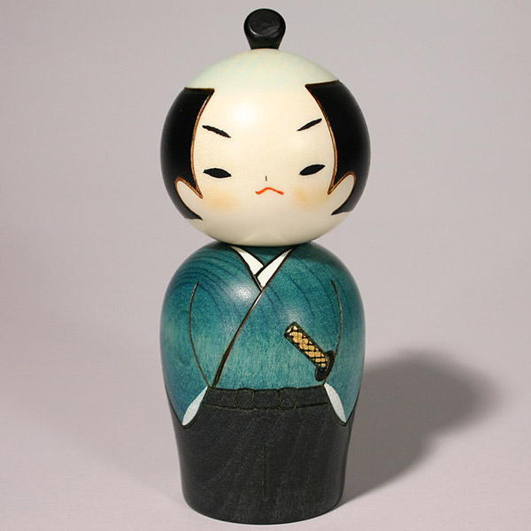 楽天市場】こけし 「サムライ」 c290 侍 創作こけし 置物 木製 お土産