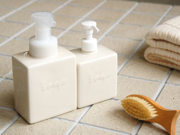 楽天市場】【Block】ソープボトル ディスペンサー ブロック アイボリー