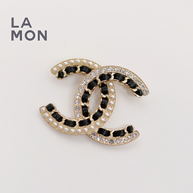 楽天市場】シャネル ブローチ パール（カラーブラック）（ジュエリー