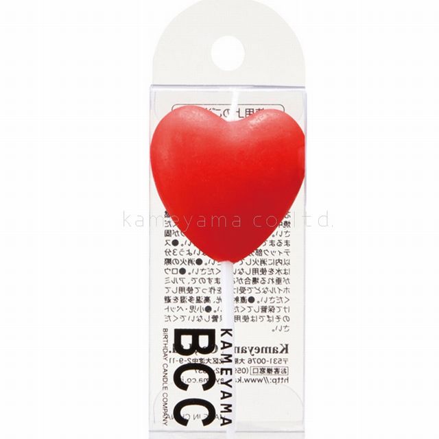 ハートキャンドル（レッド） ◇オーダー用◇ダイカット 数字 ハート