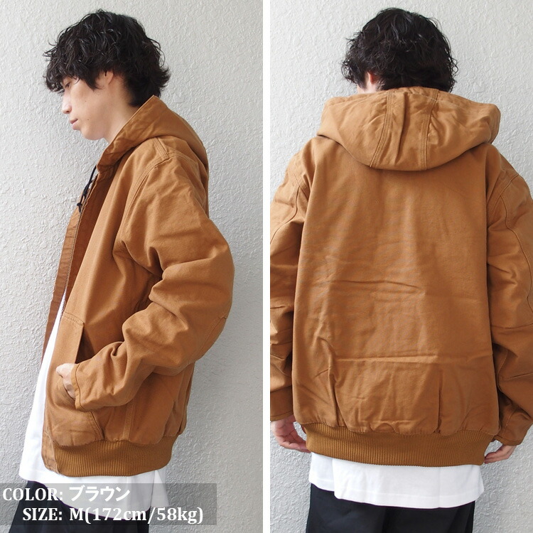 人気】carhartt カーハート アクティブジャケット ダック地 ブラウン