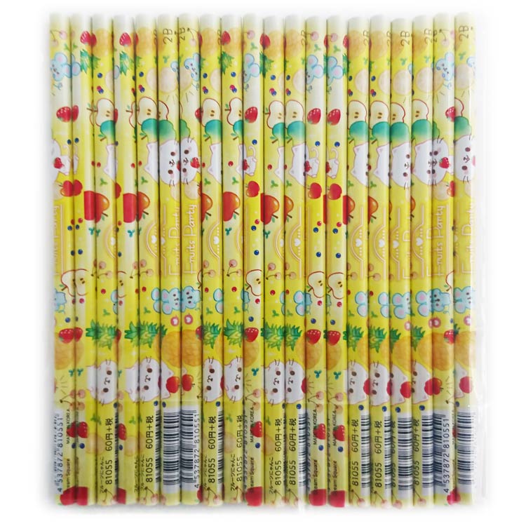 楽天市場】1Pack 20本入り ファンシー文具グッズ オリジナル鉛筆2B