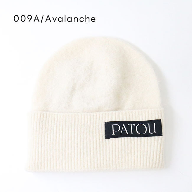 楽天市場】PATOU パトゥ AC0478065 ニット帽 ロゴ ビーニー ロゴパッチ