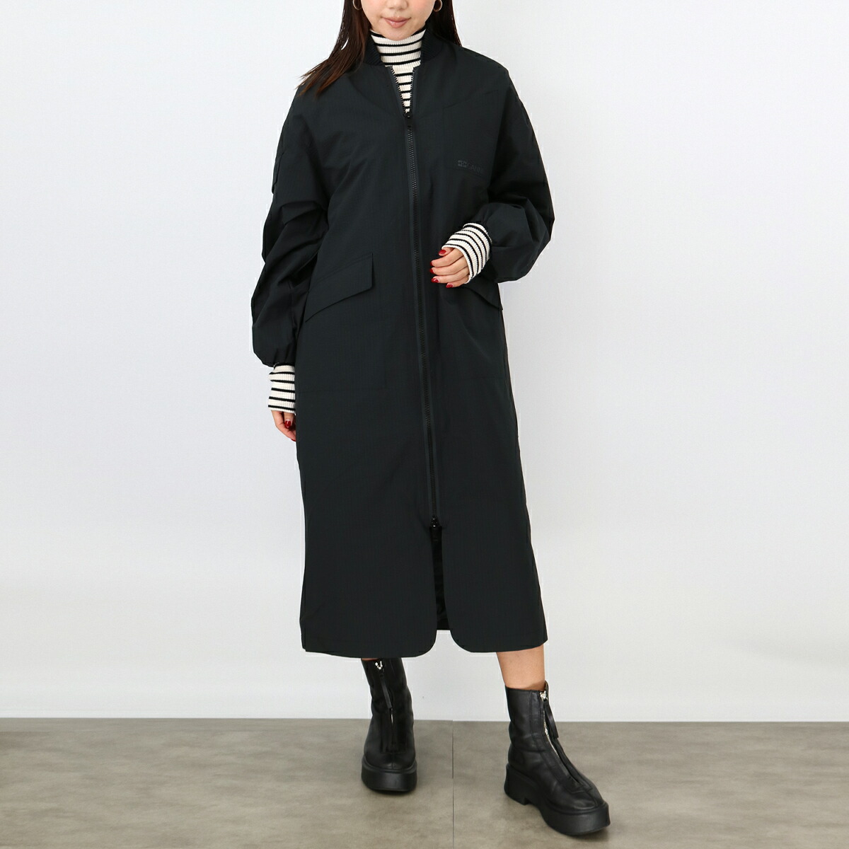 楽天市場】□GANNI ガニー シアサッカーコート Tech Seersucker