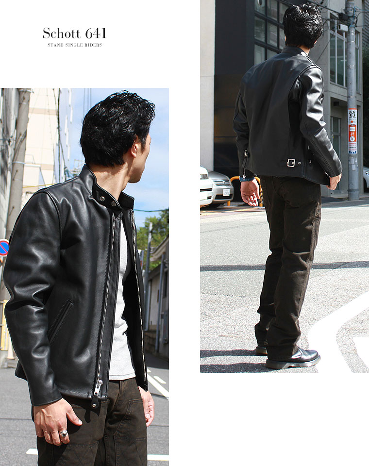 楽天市場】Schott ショット シングルライダース 641 本革 2025【USA