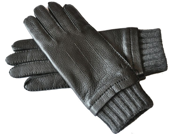 dunhill ダンヒル最高級レザー手袋カシミヤ100 未使用黒イタリア製