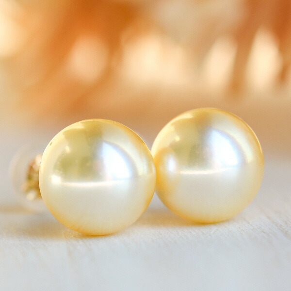 楽天市場】7.5-8mm アコヤ真珠 ピアス イヤリング ゴールド 無調色