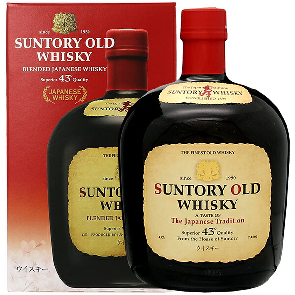 楽天市場】サントリー ウイスキー オールド 43度 箱付 700ml : 酒類の
