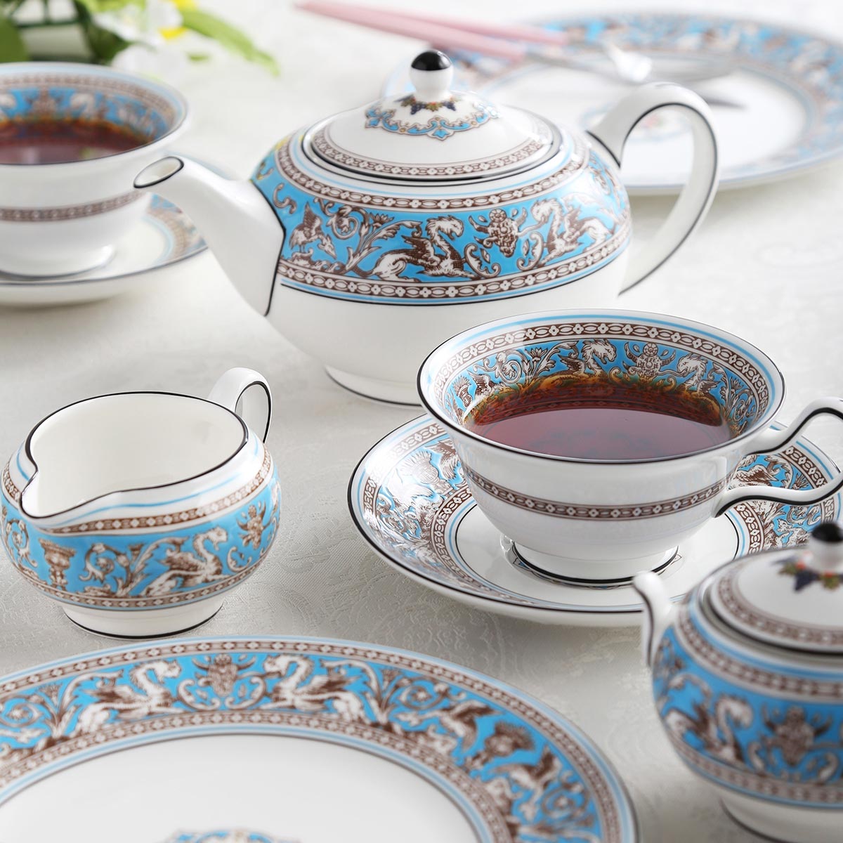 ウエッジウッド フロレンティーンターコイズ ブレッド&バタープレート