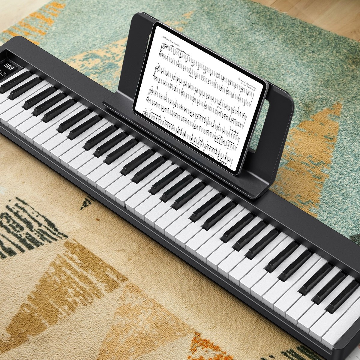 楽天市場】1年保証 電子ピアノ 61鍵盤 セット 電子キーボード